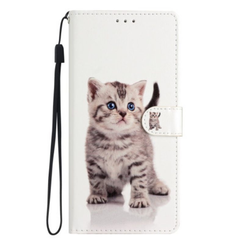 Kotelot Oppo Reno 8 Lite Suojaketju Kuori Strappy Kitten