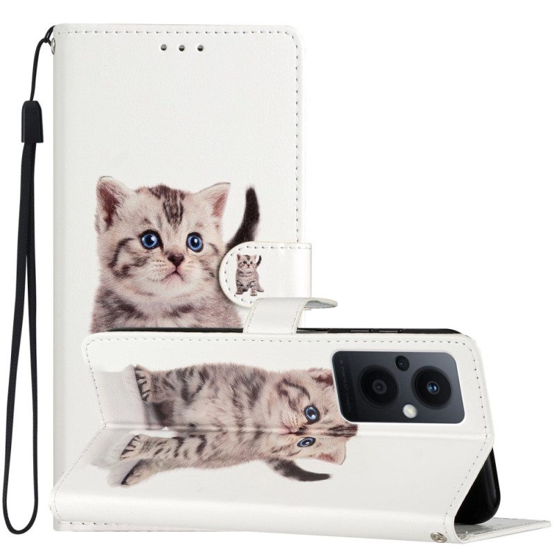 Kotelot Oppo Reno 8 Lite Suojaketju Kuori Strappy Kitten