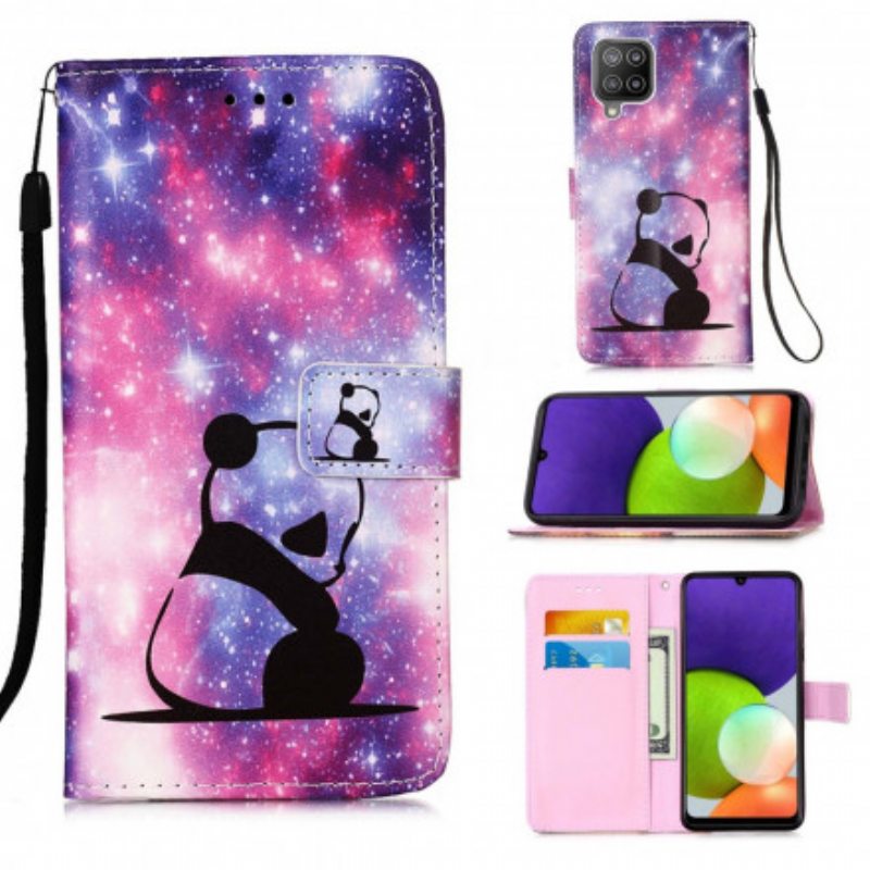 Flip Case Samsung Galaxy A22 Panda Galaxy