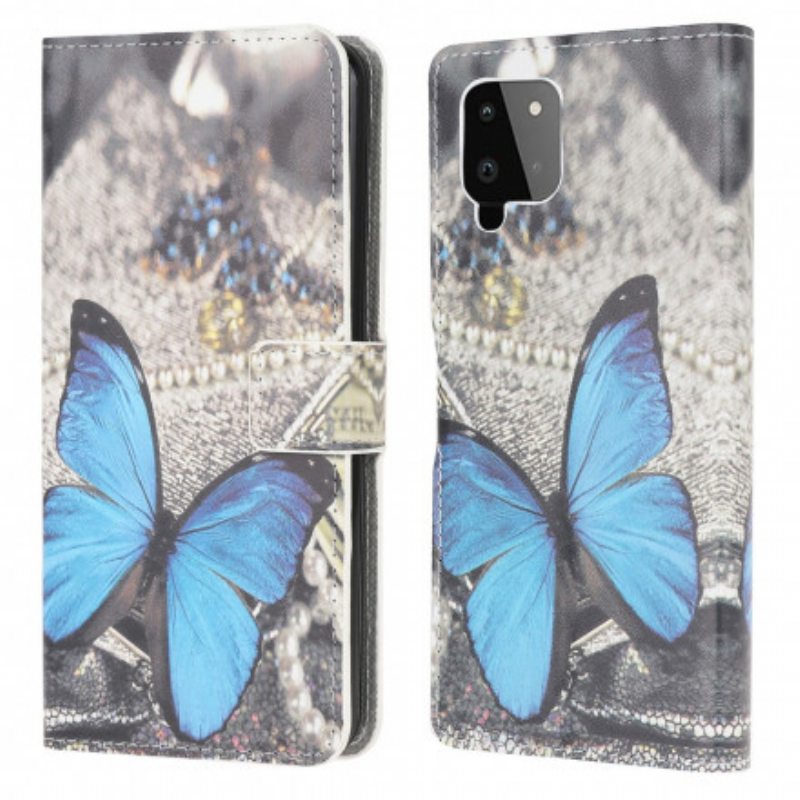 Kotelot Samsung Galaxy A22 Butterfly Prestige Blue