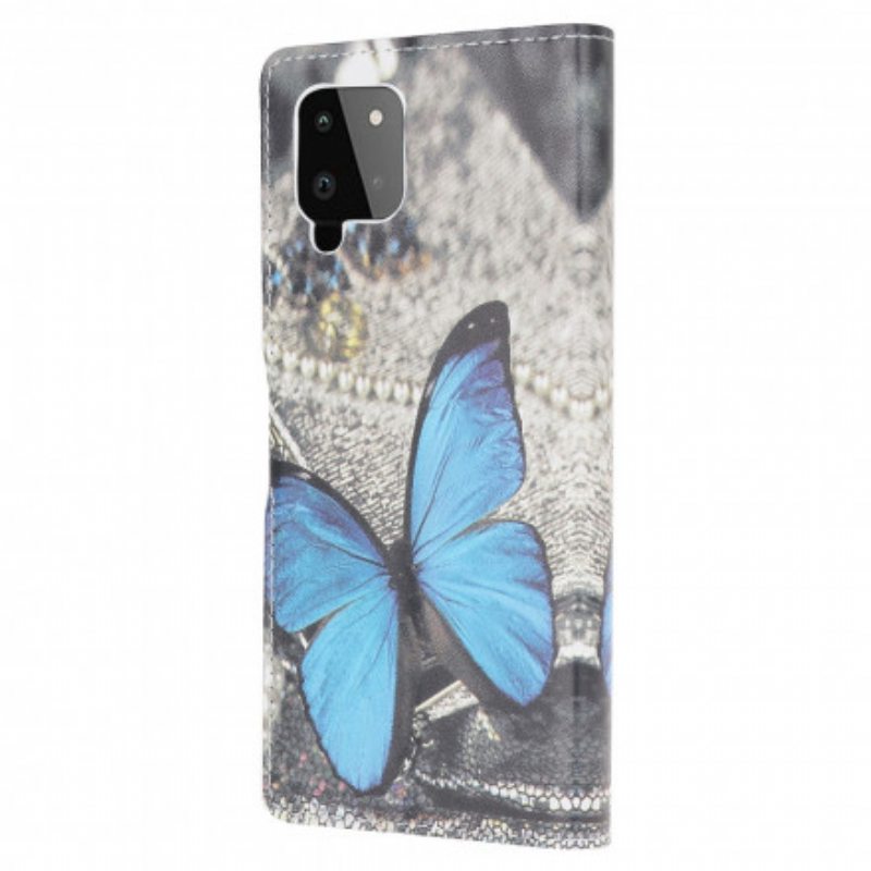 Kotelot Samsung Galaxy A22 Butterfly Prestige Blue