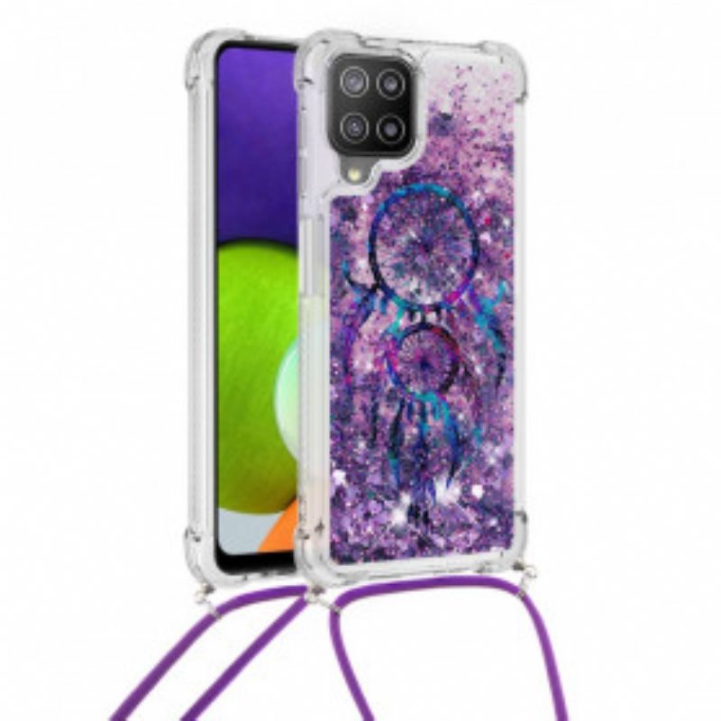 Kuori Samsung Galaxy A22 Kiristysnyörillä Paljetin Kiristysnyöri Dream Catcher