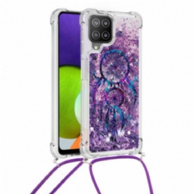 Kuori Samsung Galaxy A22 Kiristysnyörillä Paljetin Kiristysnyöri Dream Catcher