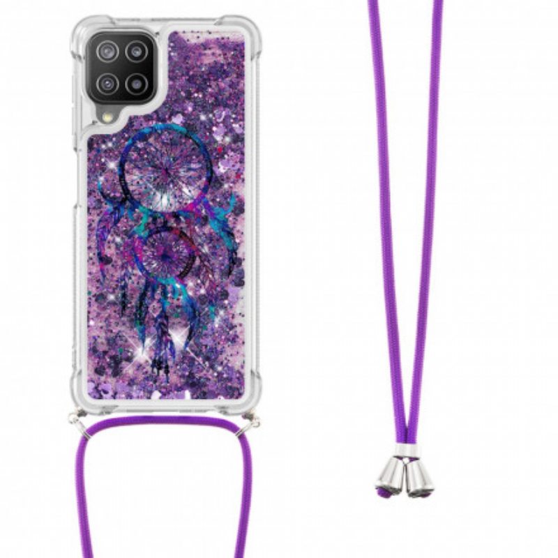 Kuori Samsung Galaxy A22 Kiristysnyörillä Paljetin Kiristysnyöri Dream Catcher