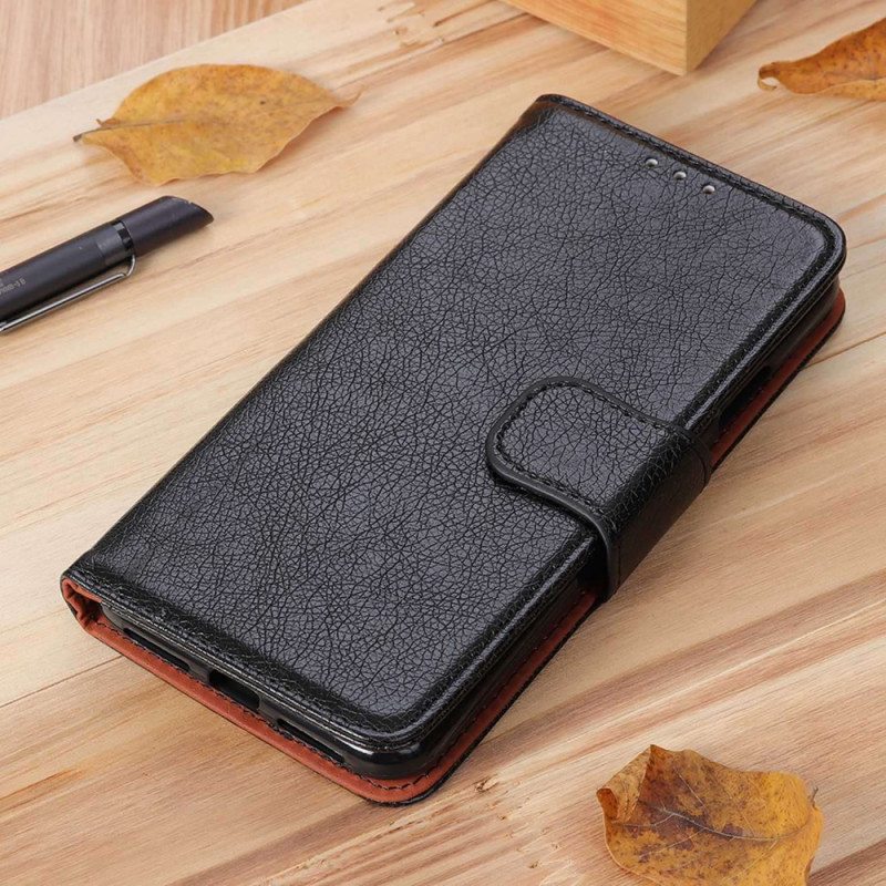 Flip Case OnePlus 11 5G Halkaistu Nappan Nahka