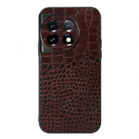 Kuori OnePlus 11 5G Aito Crocodile Texture -nahka