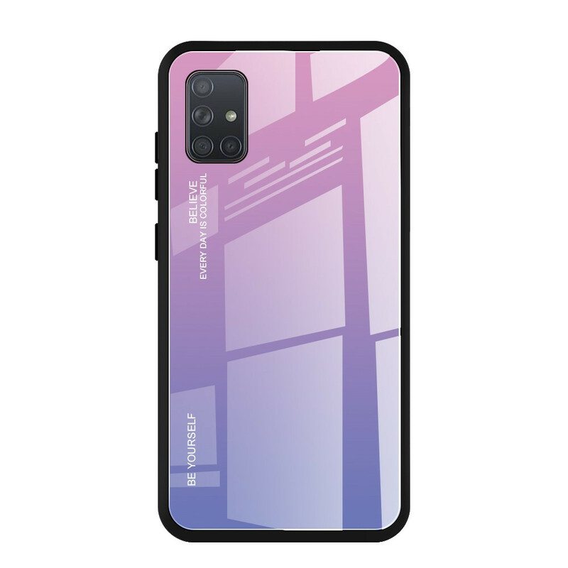 Case Samsung Galaxy A71 Karkaistu Lasi Ole Oma Itsesi