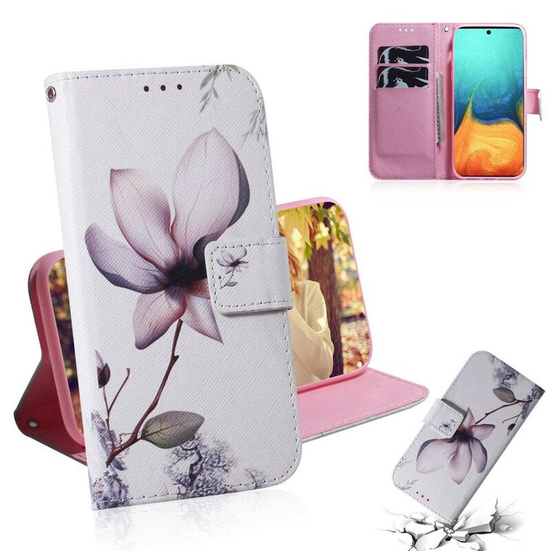 Kotelot Samsung Galaxy A71 Flower Dusty Pink