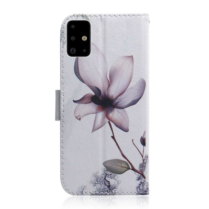 Kotelot Samsung Galaxy A71 Flower Dusty Pink