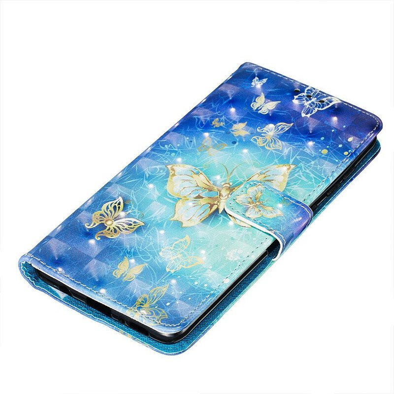 Kotelot Samsung Galaxy A71 Golden Butterflies Kaulanauha