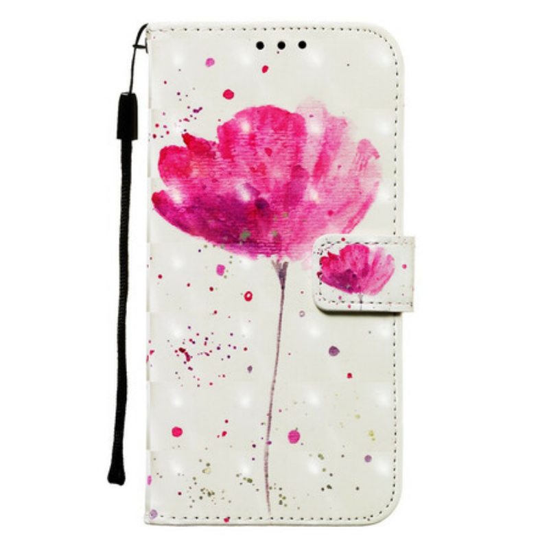 Kuori Flip Case Samsung Galaxy A71 Akvarelli Unikko