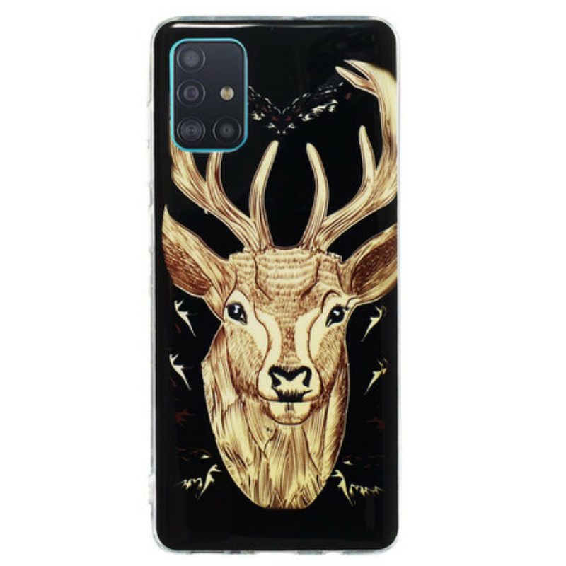 Kuori Samsung Galaxy A71 Fluoresoiva Majestic Deer