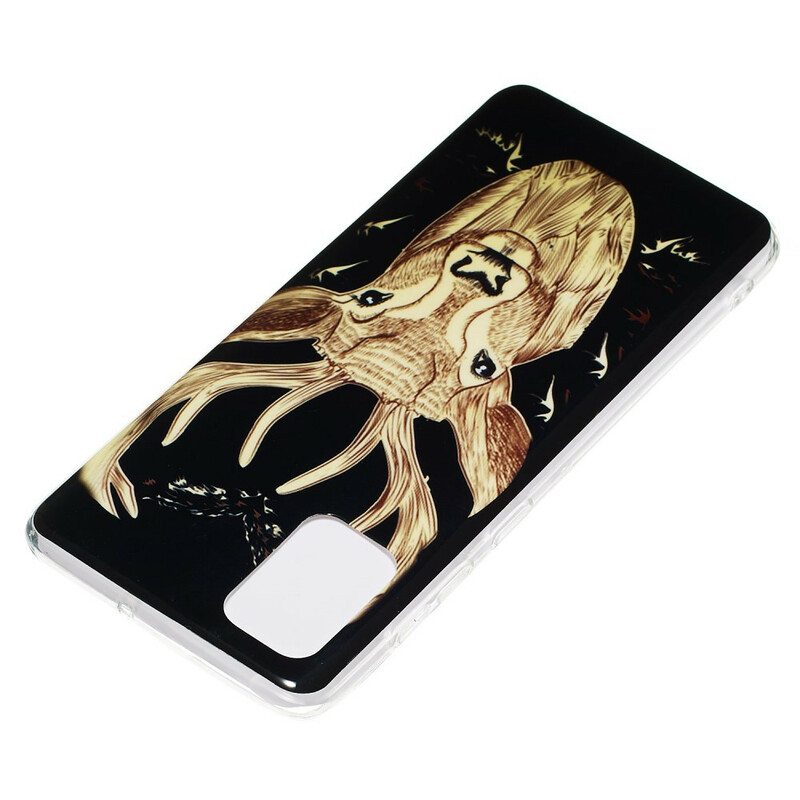 Kuori Samsung Galaxy A71 Fluoresoiva Majestic Deer