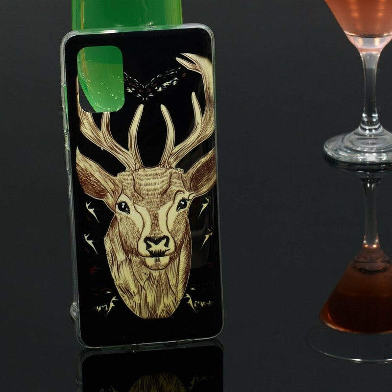 Kuori Samsung Galaxy A71 Fluoresoiva Majestic Deer