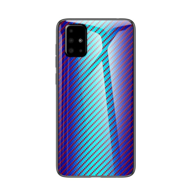 Kuori Samsung Galaxy A71 Karkaistua Hiilikuitulasia