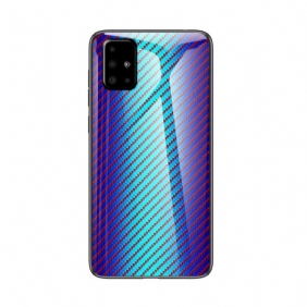 Kuori Samsung Galaxy A71 Karkaistua Hiilikuitulasia