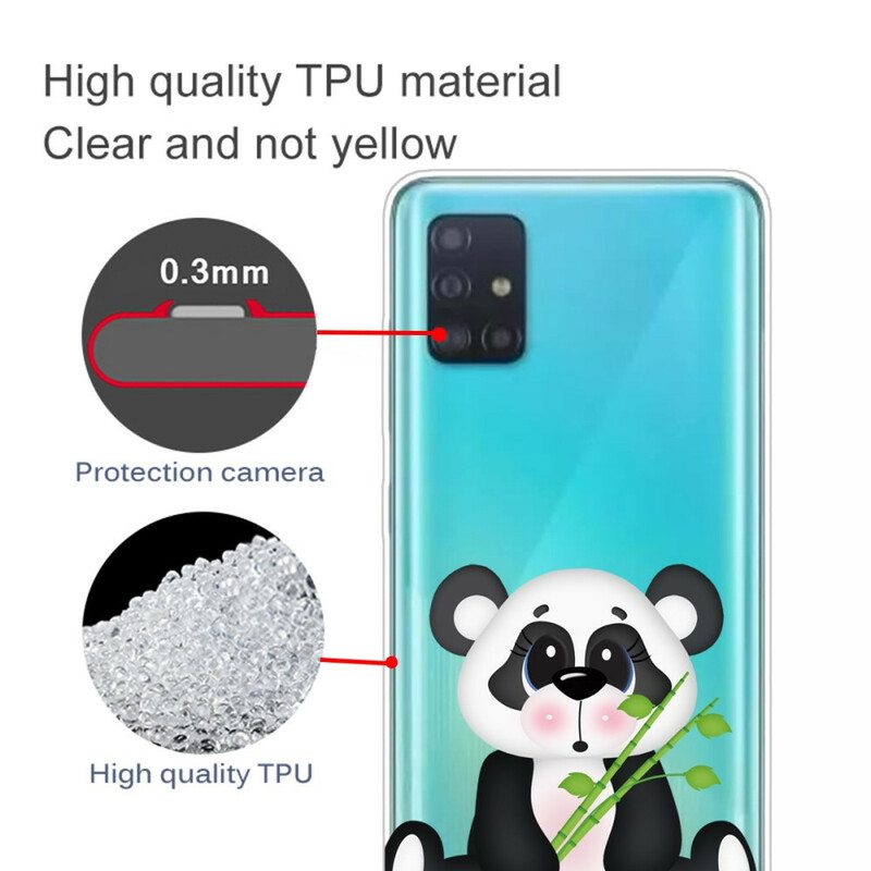 Kuori Samsung Galaxy A71 Saumaton Surullinen Panda