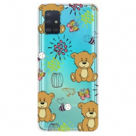 Kuori Samsung Galaxy A71 Teddy Bears Toppi