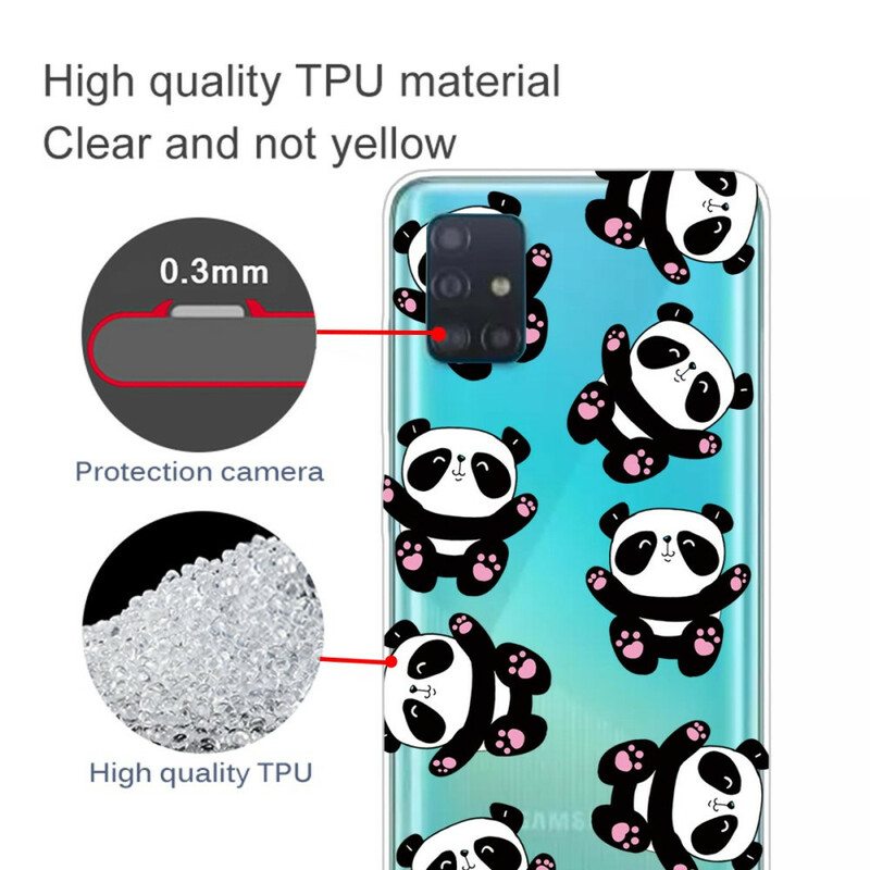 Kuori Samsung Galaxy A71 Top Panda Fun