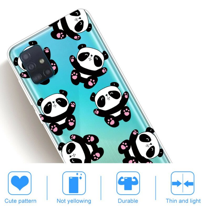 Kuori Samsung Galaxy A71 Top Panda Fun