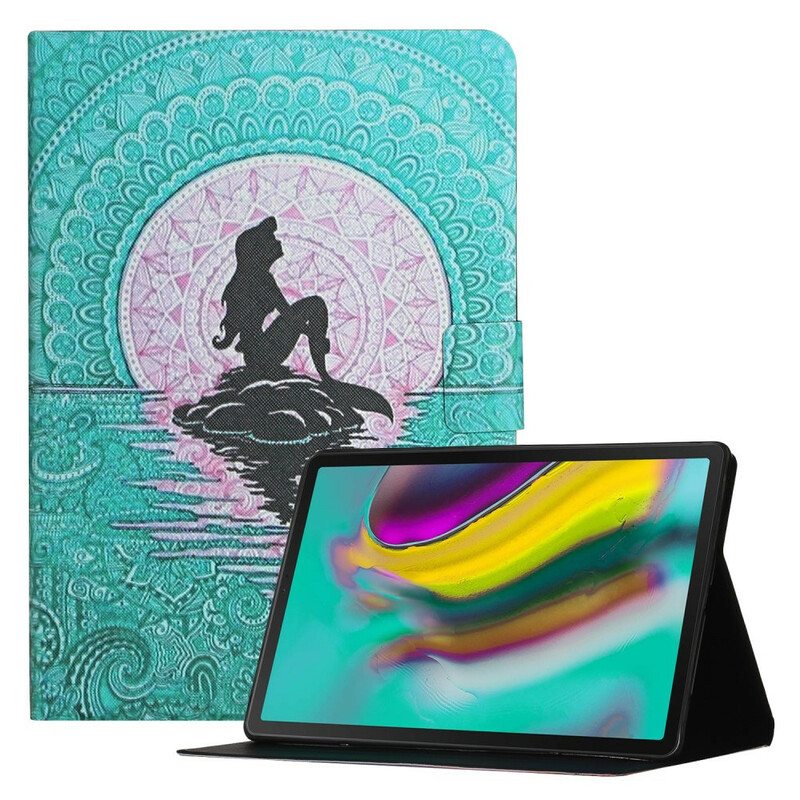 Nahkakotelo Samsung Galaxy Tab A7 Lite Mandala Merenneito