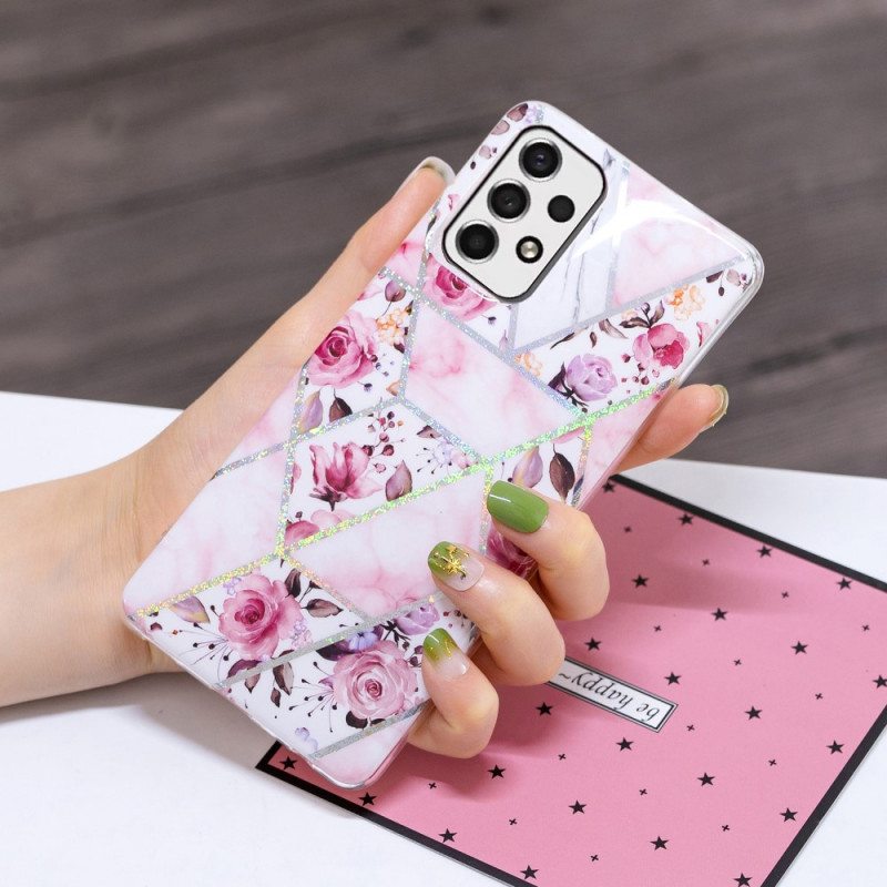 Case Samsung Galaxy A53 5G Marmoroidut Kukat