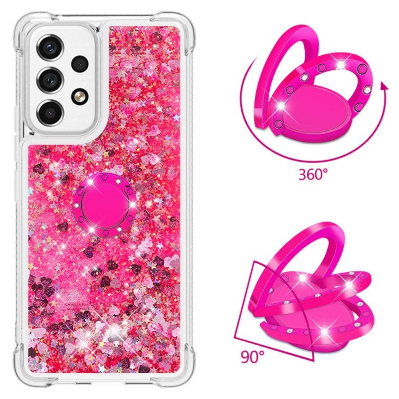 Case Samsung Galaxy A53 5G Paljetteja Rengastuella