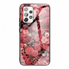 Case Samsung Galaxy A53 5G Rose Flowers Karkaistu Lasi