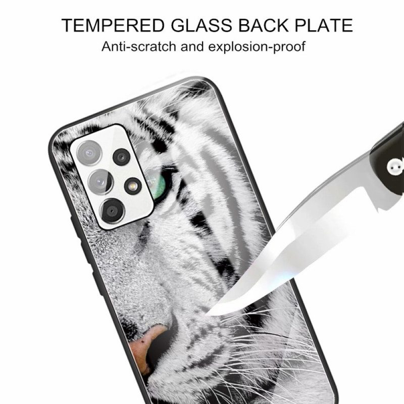 Case Samsung Galaxy A53 5G Tiger Karkaistu Lasi