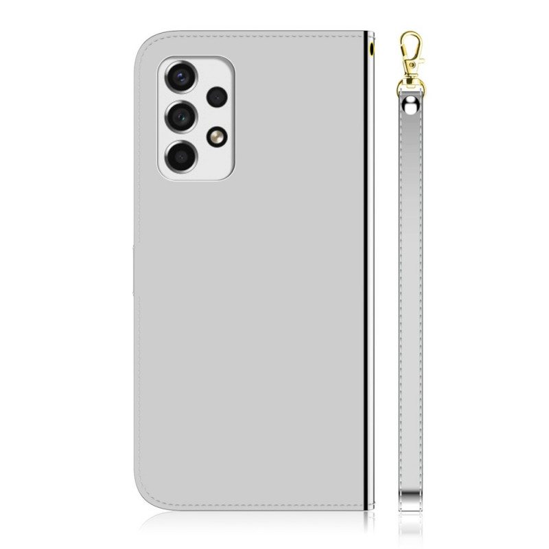 Flip Case Samsung Galaxy A53 5G Keinonahkainen Peilin Kansi