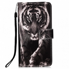 Kotelot Samsung Galaxy A53 5G Suojaketju Kuori Strappy Night Tiger