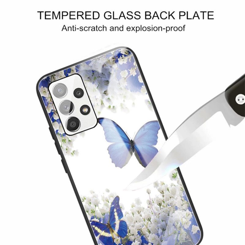 Kuori Samsung Galaxy A53 5G Butterflies Design Karkaistu Lasi