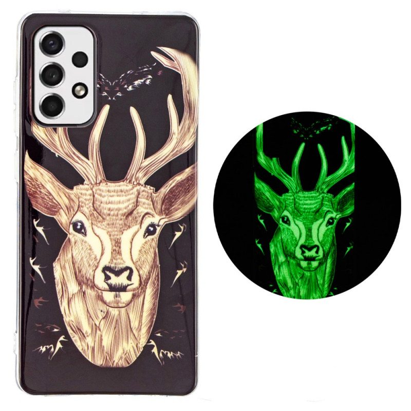 Kuori Samsung Galaxy A53 5G Fluoresoiva Majestic Deer