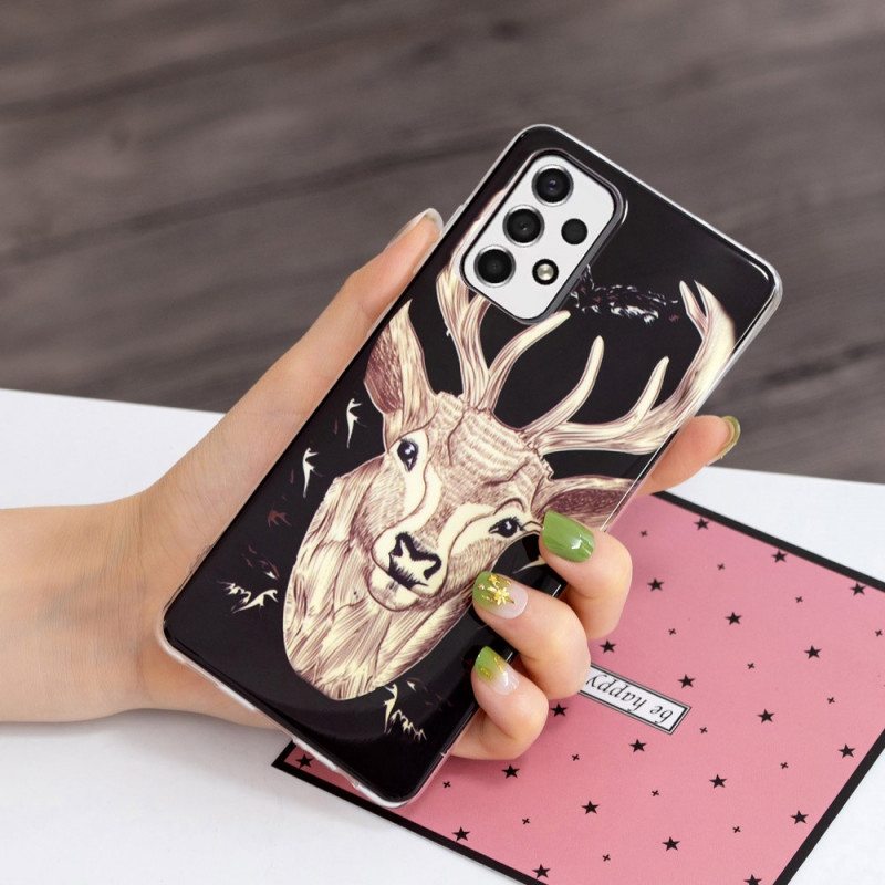 Kuori Samsung Galaxy A53 5G Fluoresoiva Majestic Deer