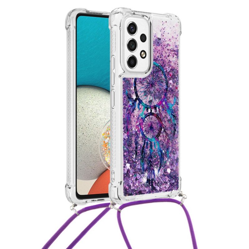 Kuori Samsung Galaxy A53 5G Kiristysnyörillä Paljetin Kiristysnyöri Dream Catcher