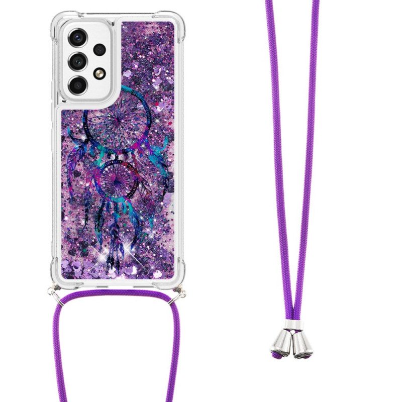 Kuori Samsung Galaxy A53 5G Kiristysnyörillä Paljetin Kiristysnyöri Dream Catcher