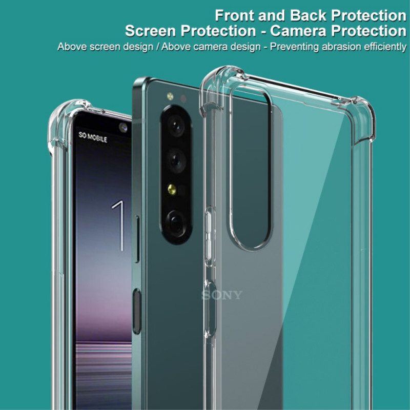 Case Sony Xperia 1 IV Läpinäkyvä Imak Screen Filmillä