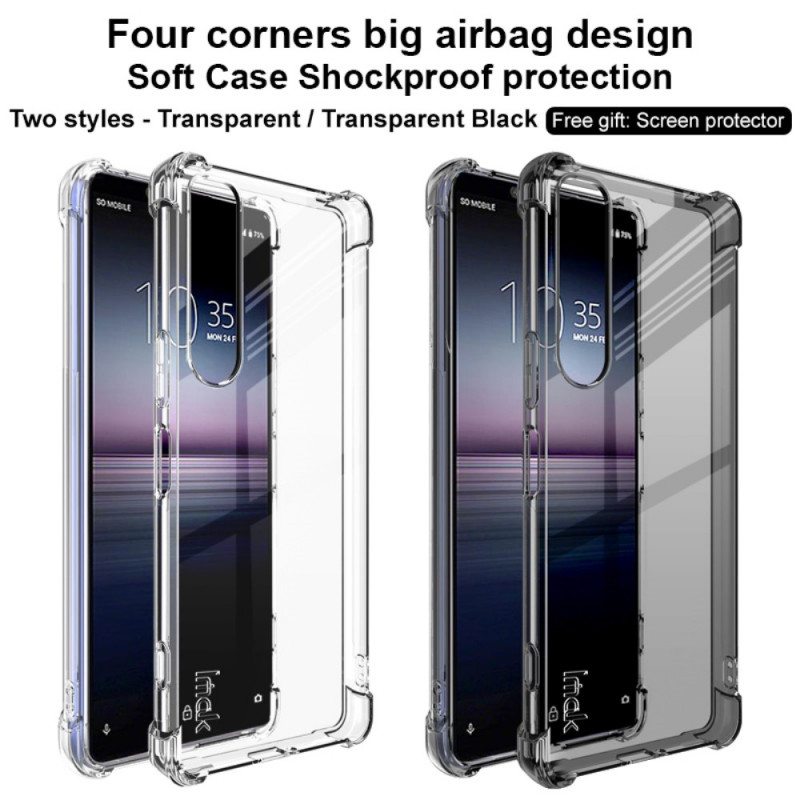 Case Sony Xperia 1 IV Läpinäkyvä Imak Screen Filmillä