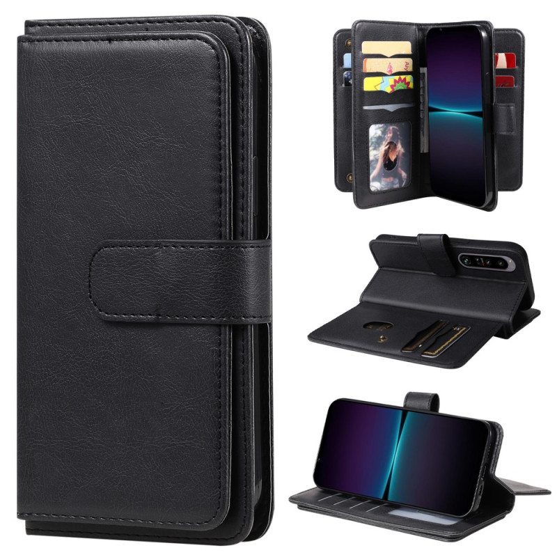 Flip Case Sony Xperia 1 IV 10 Kortinhaltijaa