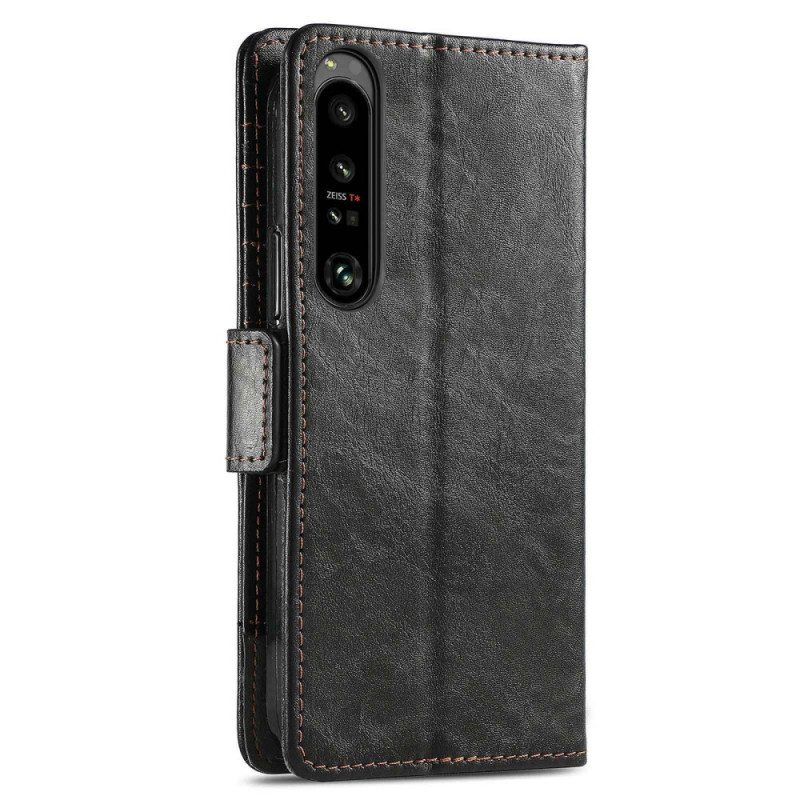 Flip Case Sony Xperia 1 IV Kaksivärinen Kaksoislukko