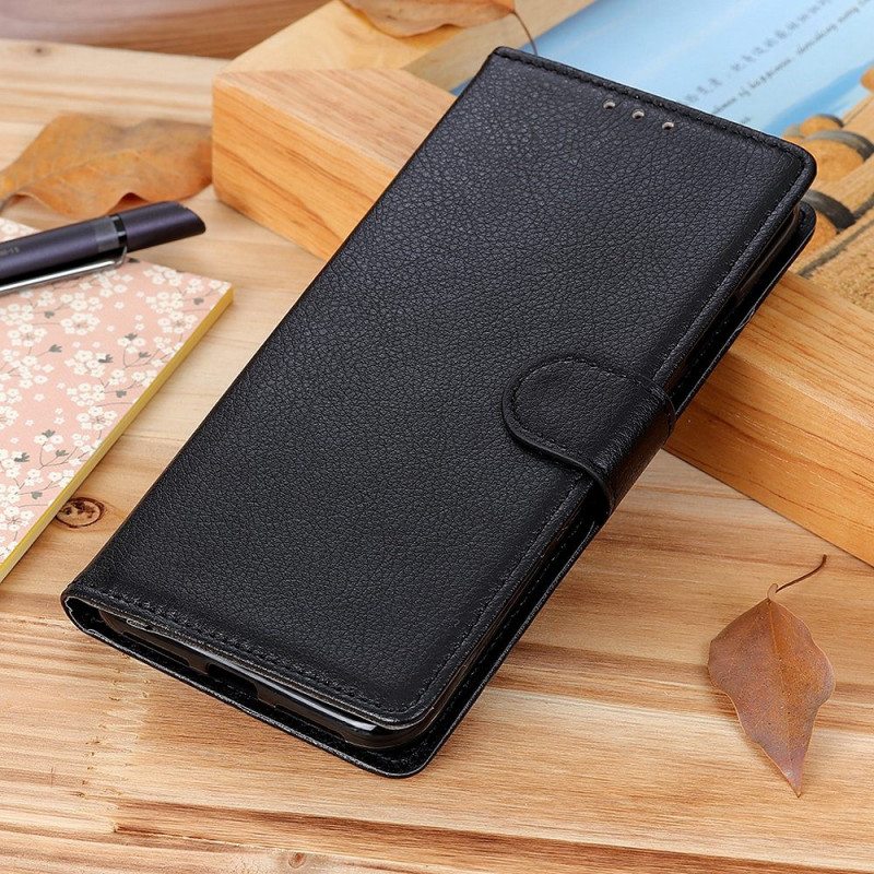 Flip Case Sony Xperia 1 IV Perinteinen Litchi Faux Leather