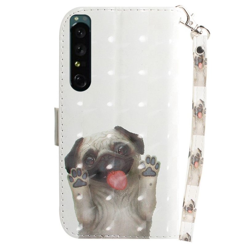 Flip Case Sony Xperia 1 IV Suojaketju Kuori Thong Koira