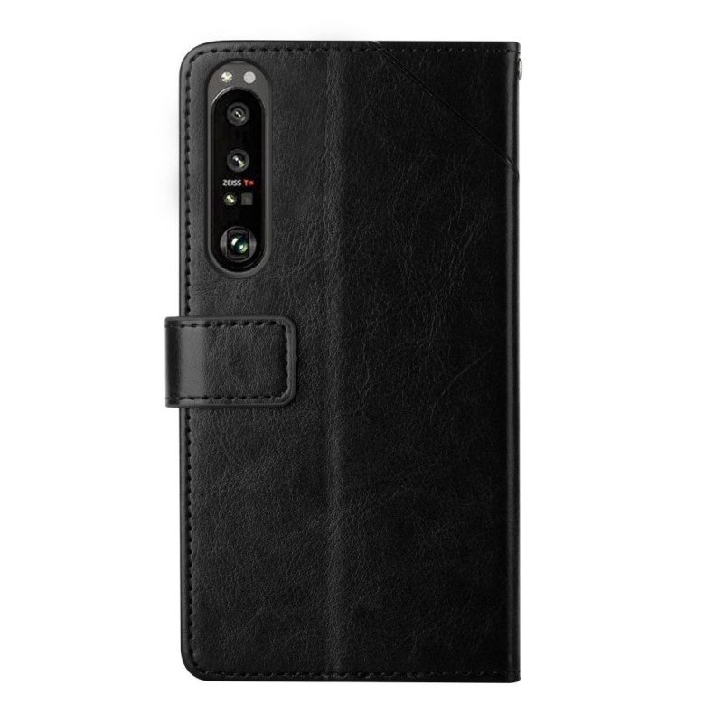 Kotelot Sony Xperia 1 IV Suojaketju Kuori Strappy Y -kuvio