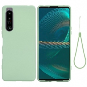 Kuori Sony Xperia 1 IV Suojaketju Kuori Strappy Nestemäinen Silikoni