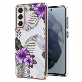 Case Samsung Galaxy S21 FE Violetit Kukat