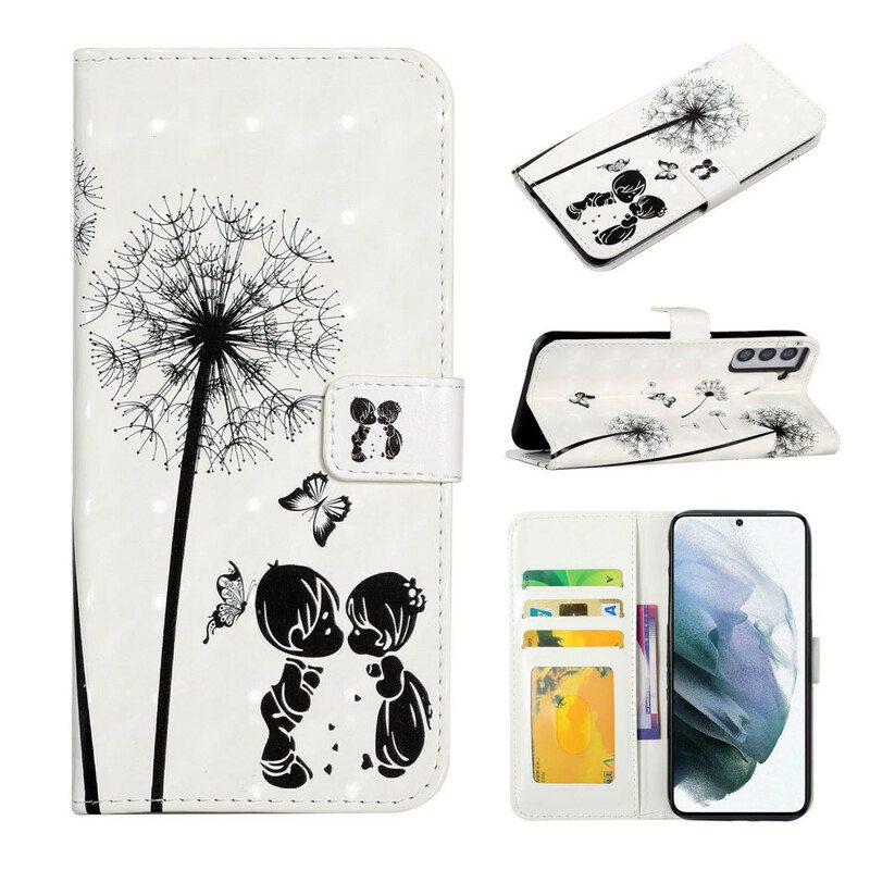 Flip Case Samsung Galaxy S21 FE Baby Love Dandelion