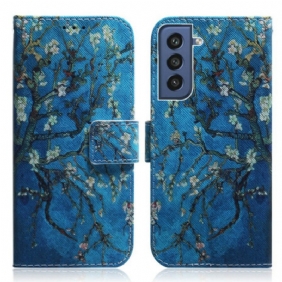 Flip Case Samsung Galaxy S21 FE Kukkiva Puun Oksa