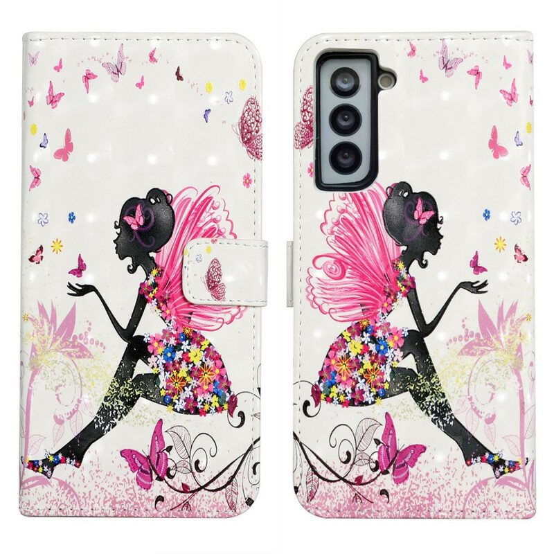 Flip Case Samsung Galaxy S21 FE Taikakeiju