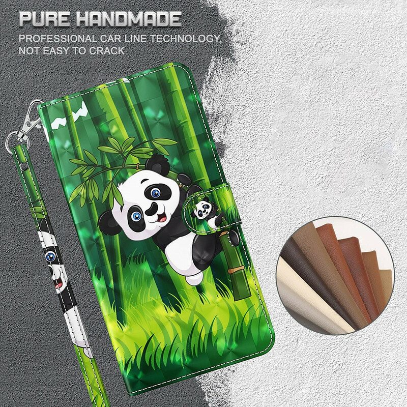 Kotelot Samsung Galaxy S21 FE Panda Ja Bambu