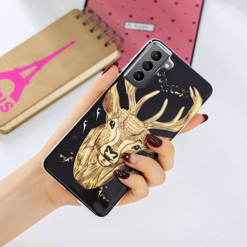 Kuori Samsung Galaxy S21 FE Fluoresoiva Majestic Deer